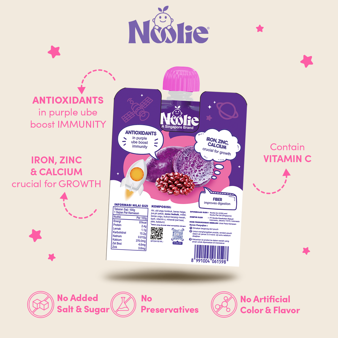 Noolie® Nutri Porridge Meal - Ube & Red Bean Flavor