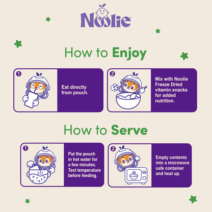 Noolie® DHA Porridge Meal - Chicken & Shiitake Mushroom