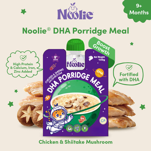 Noolie® DHA Porridge Meal - Chicken & Shiitake Mushroom