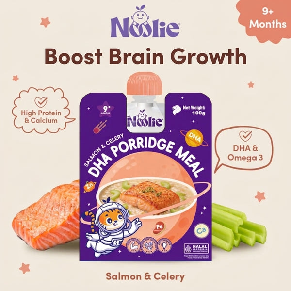 Noolie® DHA Porridge Meal - Salmon & Celery